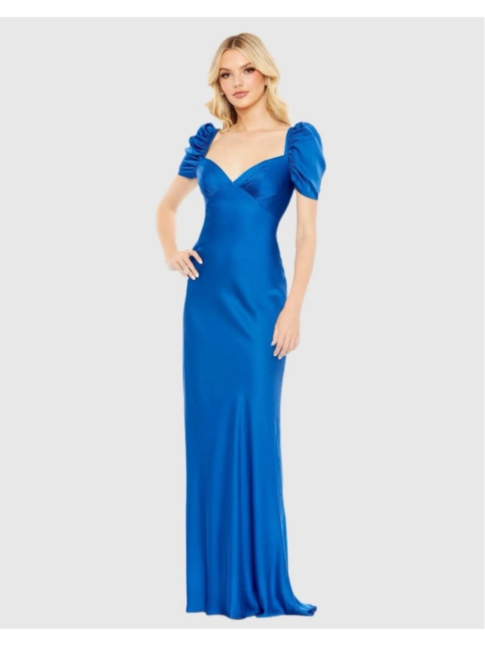 Women's Mac Duggal Backless Dress Size 2 Blue